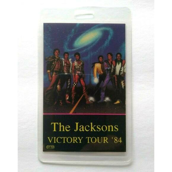 The Jacksons Victory Backstage Pass 1984 Original Michael Pop Soul Music Tour - Picture 4 of 6